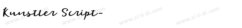 Kunstler Script字体转换